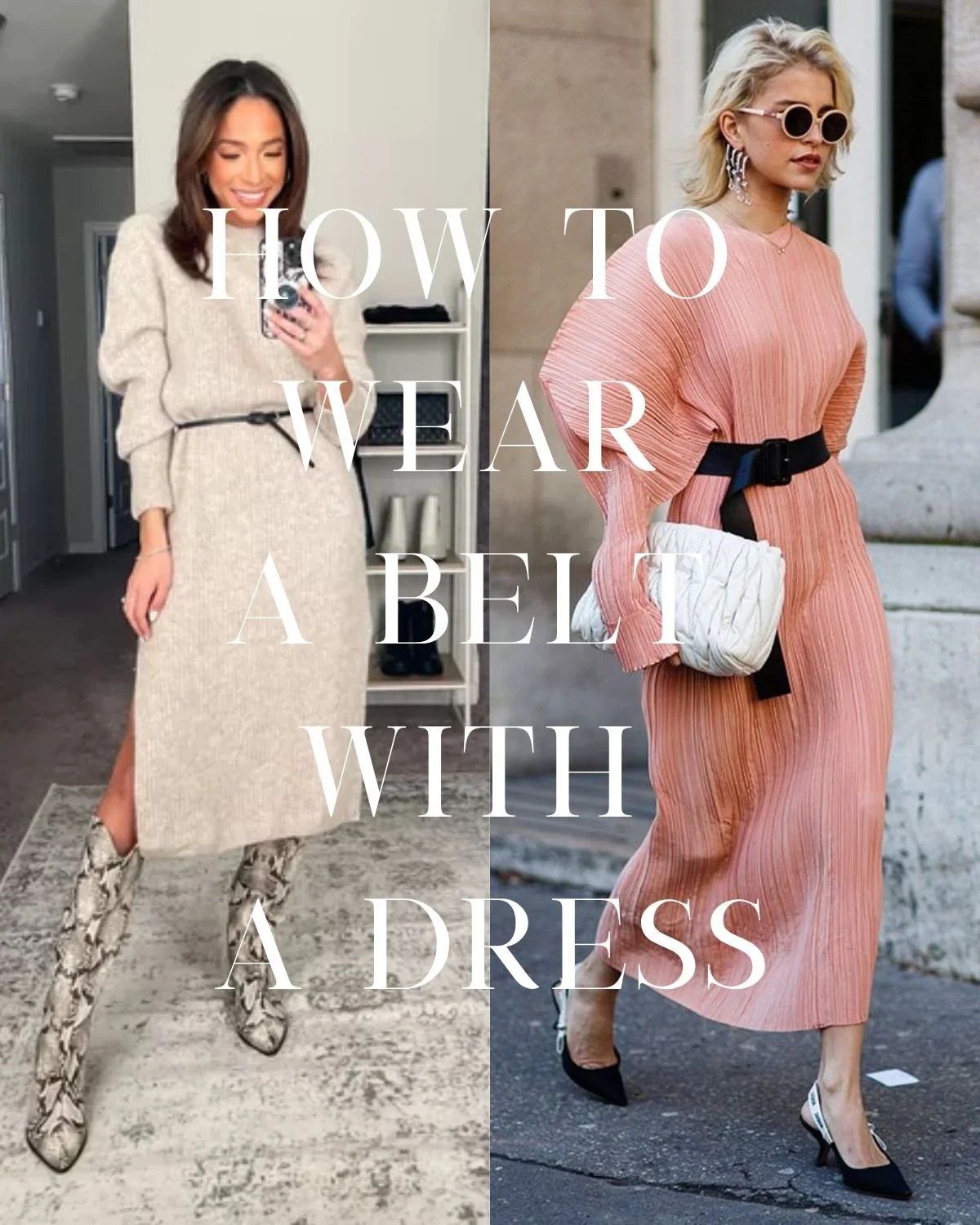 Style Tip How To Wear A Belt With A Dress ljanestyle