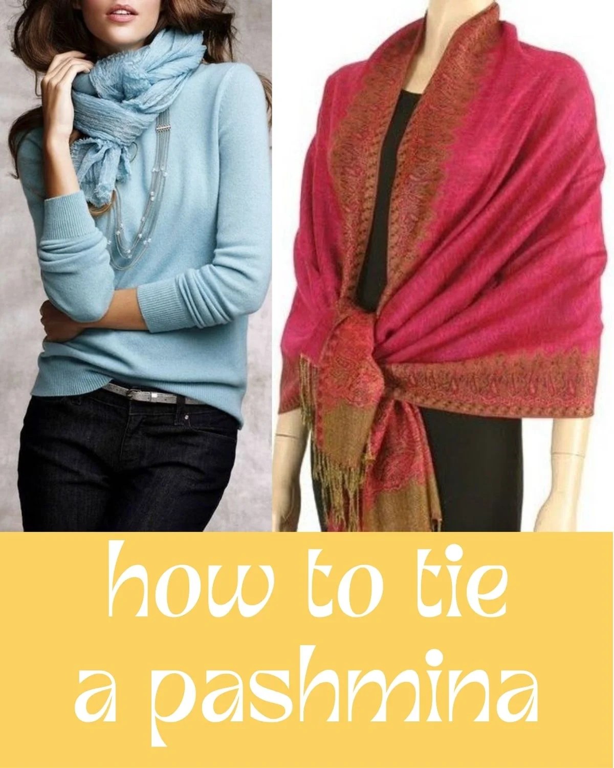 Style Tip How To Wear A Pashmina ljanestyle