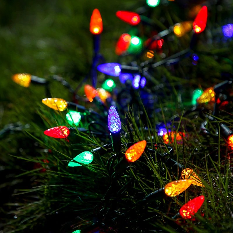 Multicolor C6 LED Christmas Lights GOLDEN VESSEL