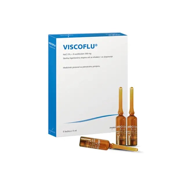 PharmaS Viscoflu Ampule za Inhalaciju Nacetilcistein 5X5ml Ljekarne