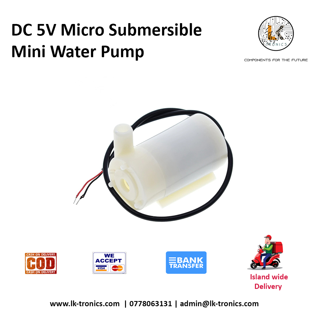 DC 5V Micro Submersible Mini Water Pump LKTronics