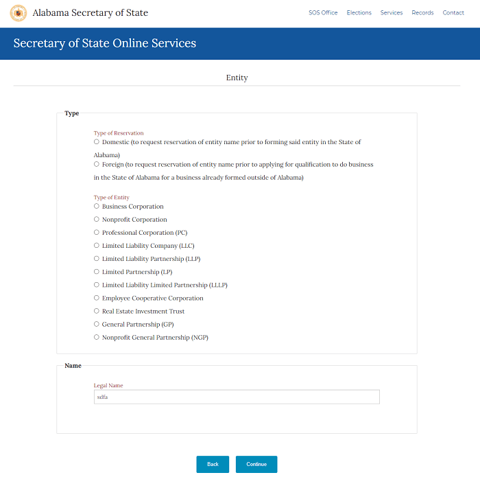 Alabama LLC Certificate of Formation How to Register