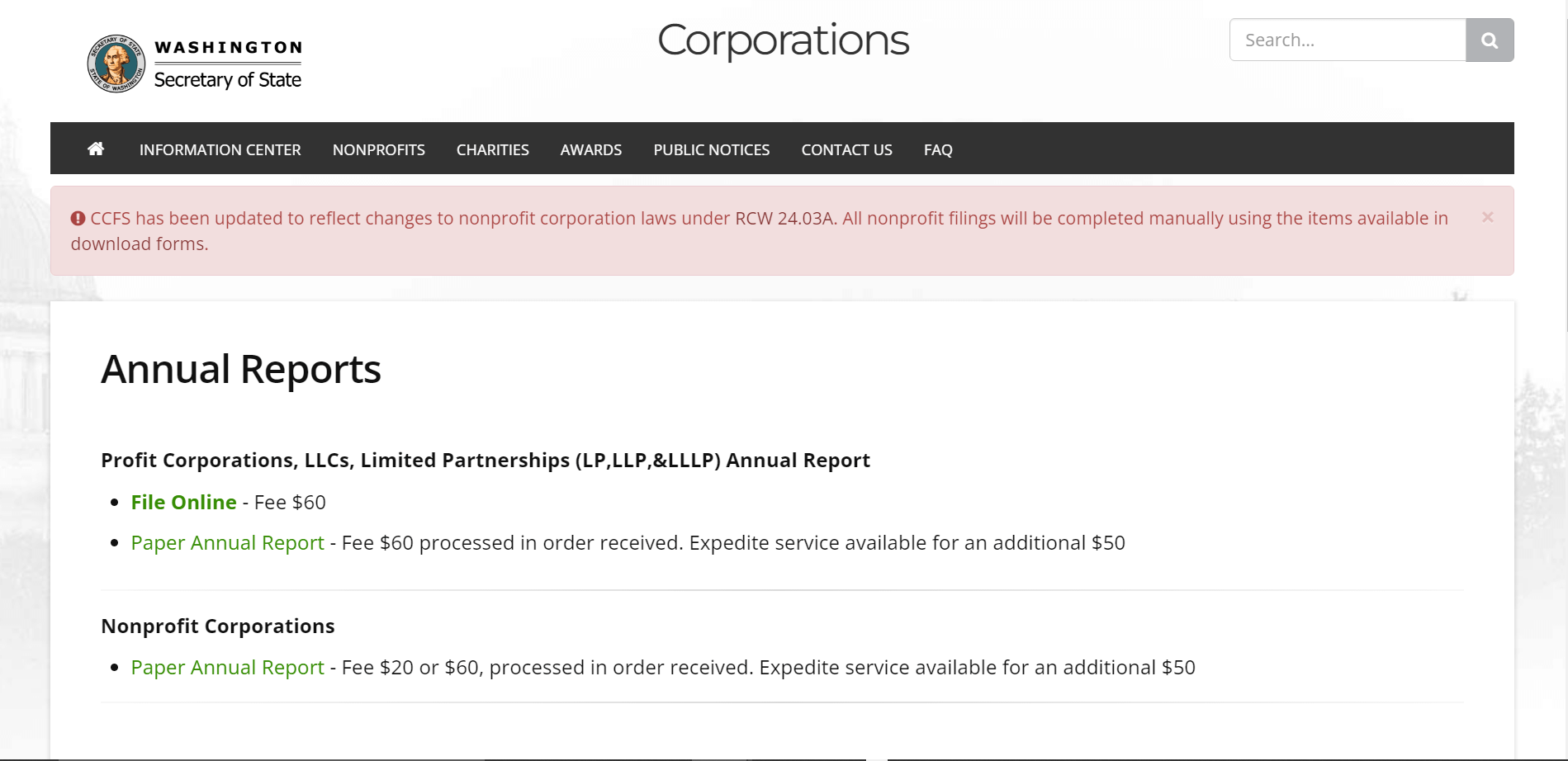 Washington LLC Annual Report File an LLC Annual Report in Washington