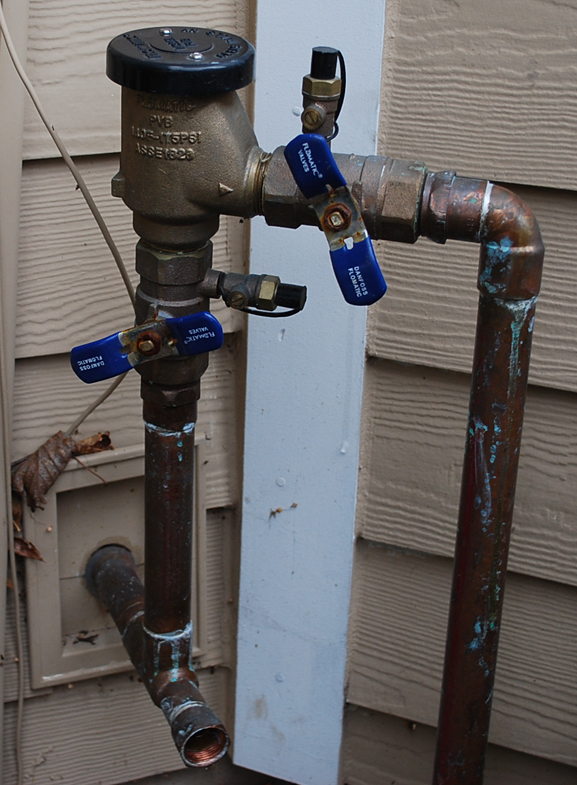 Sprinkler system faucet positions