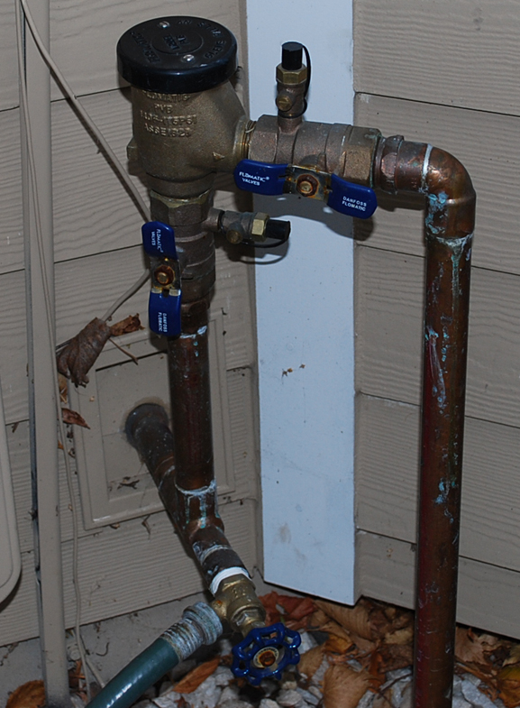 Sprinkler system faucet positions