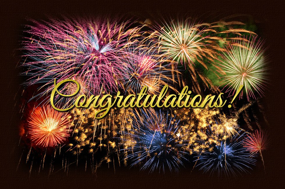 Congratulations