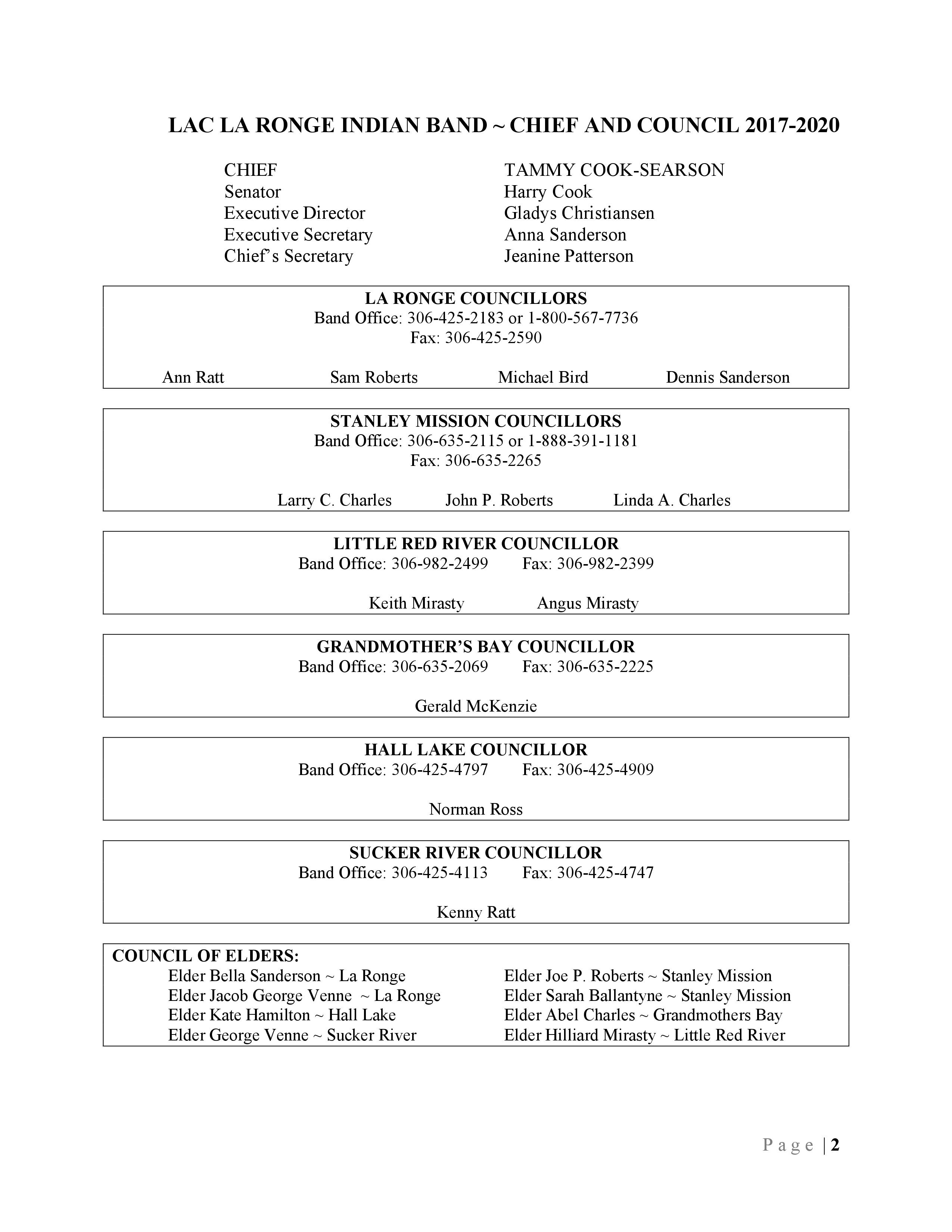 Education Information Handbook 20192020 Lac La Ronge Indian Band