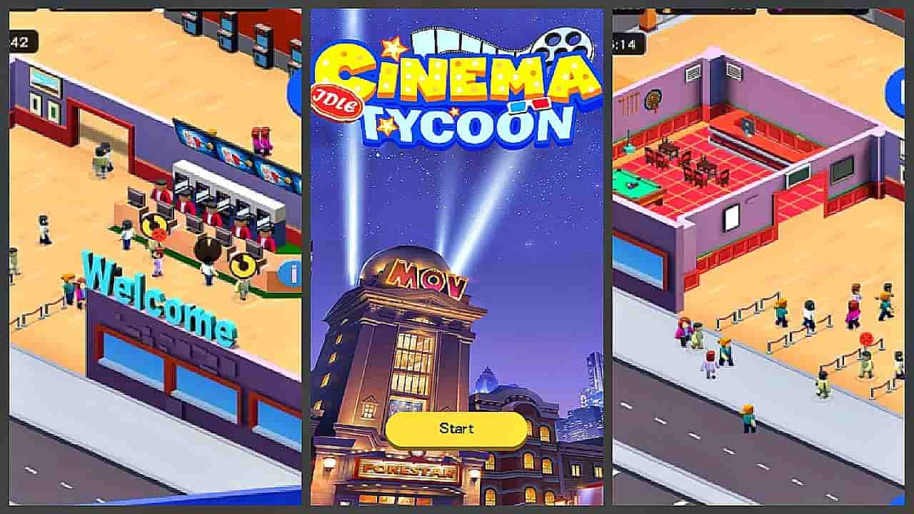 Dowloadgame Cinema Tycoon Mod APK 2.9 (Nâng cấp miễn phí/x2 thu nhập)