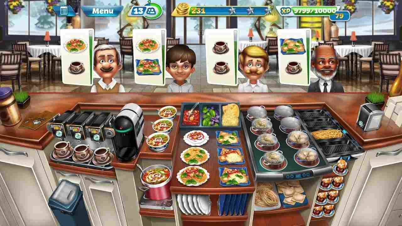 Cooking Fever Mod APK 18.0.1 (Menu, Unlimited Coins, Gems)