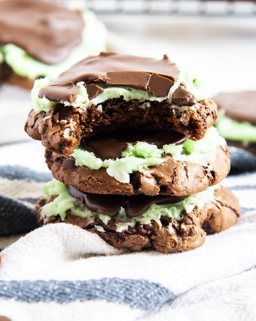 Mint Brownie Cookies Like Mother Like Daughter