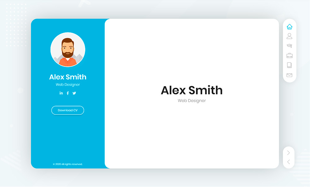 BreezyCV Responsive Resume / CV / vCard / Portfolio Template