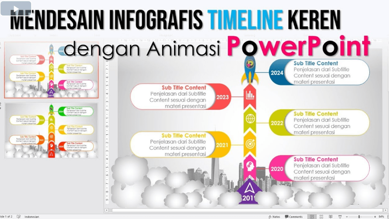 Cara Membuat InfoGrafis TimeLine yang Keren dengan PowerPoint