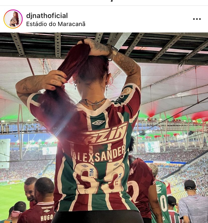 DJ Nath, influencer do Fluminense, viraliza nas redes sociais com vídeo íntimo em reality show