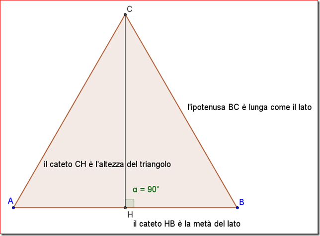 Come calcolare l’area di un triangolo equilatero sapendo il lato