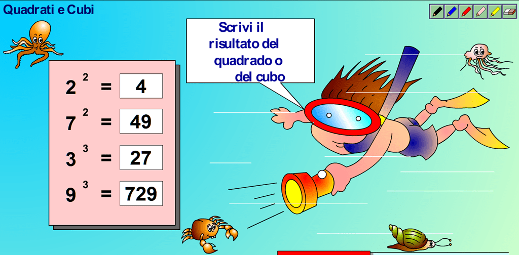 Cubi e quadrati, gioco online Osmosi delle Idee