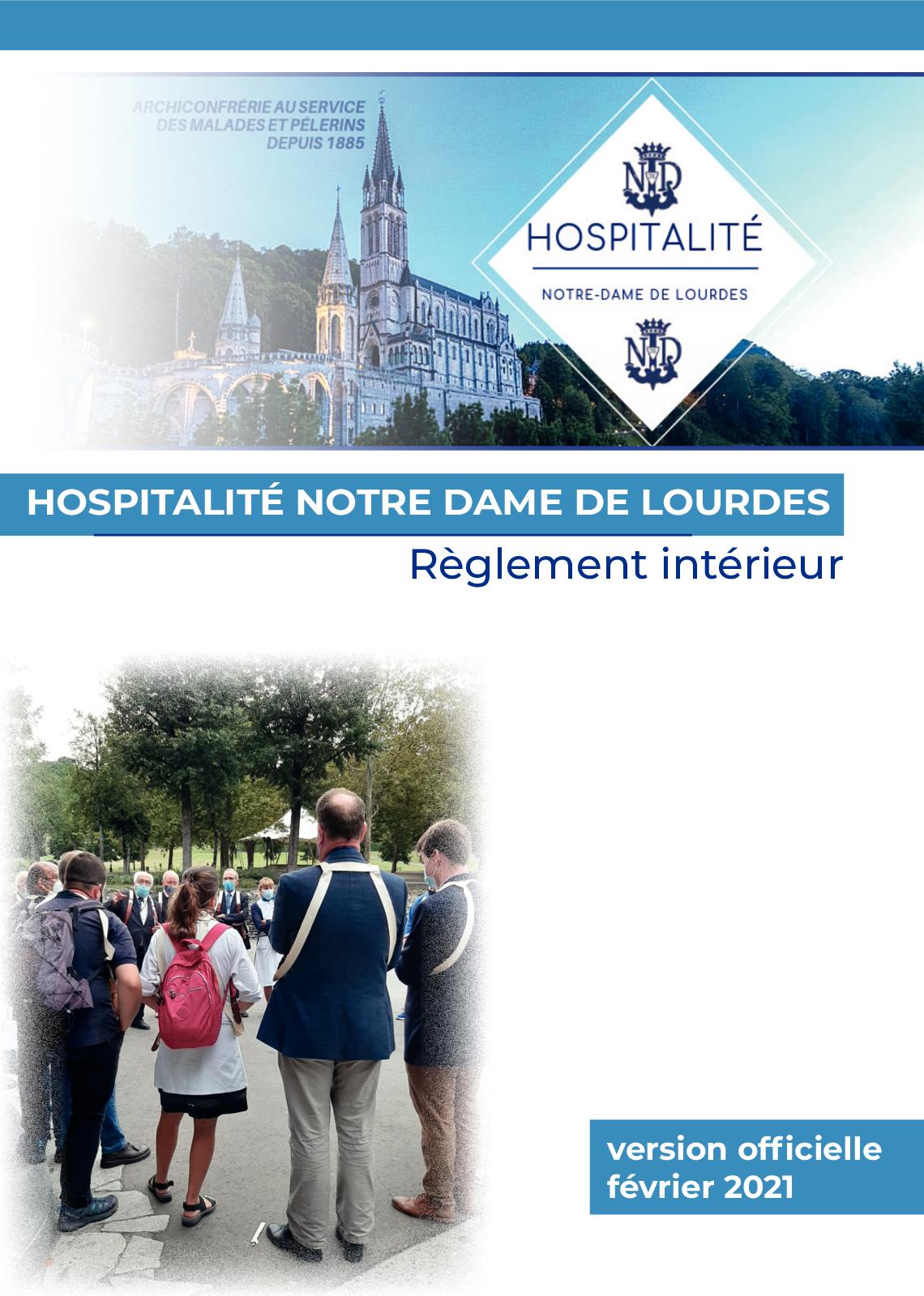 Regolamento Hospitalitè Notre Dame de Lourdes Volontari di Lourdes