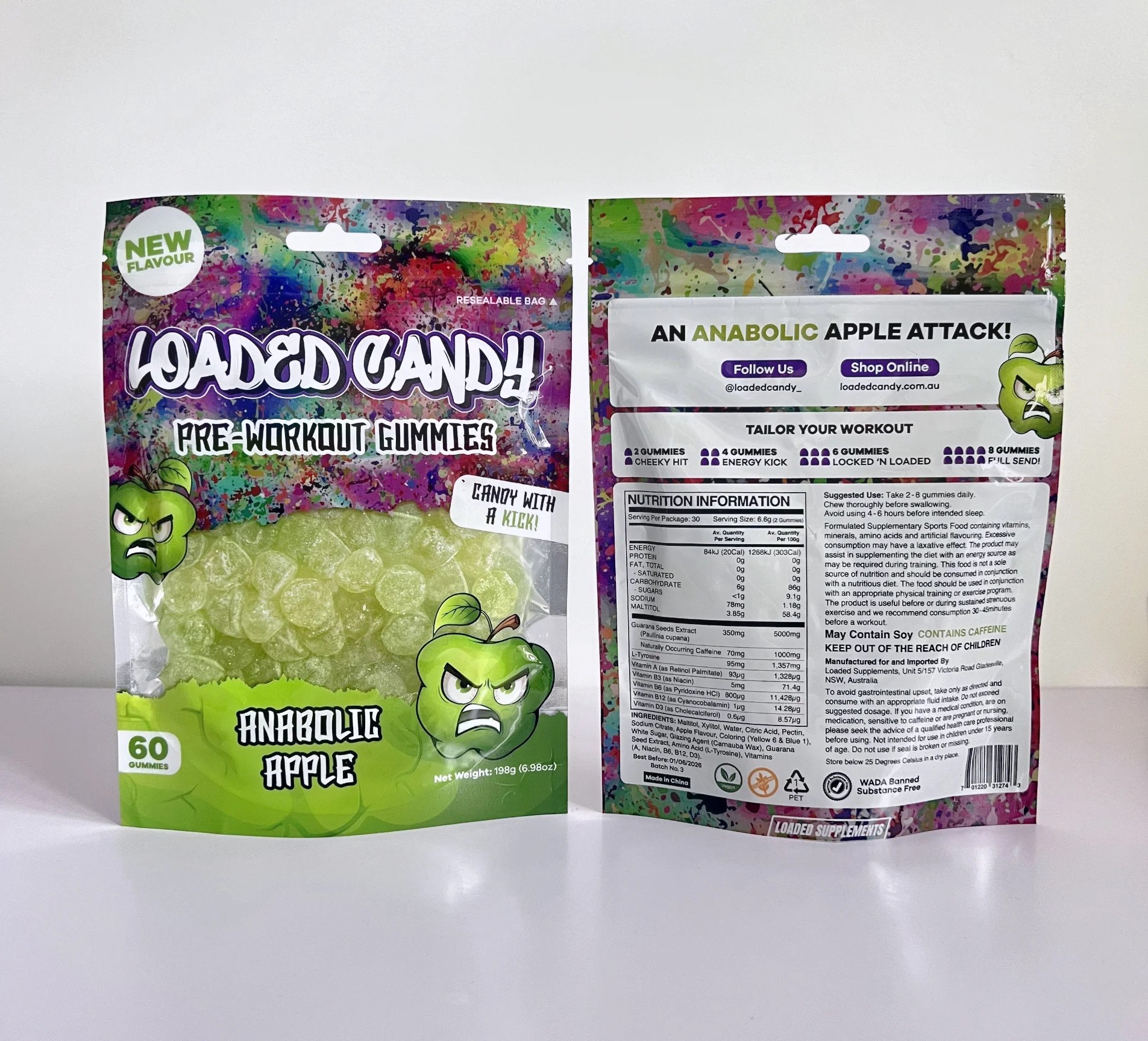 Loaded Candy Pre Workout Gummies