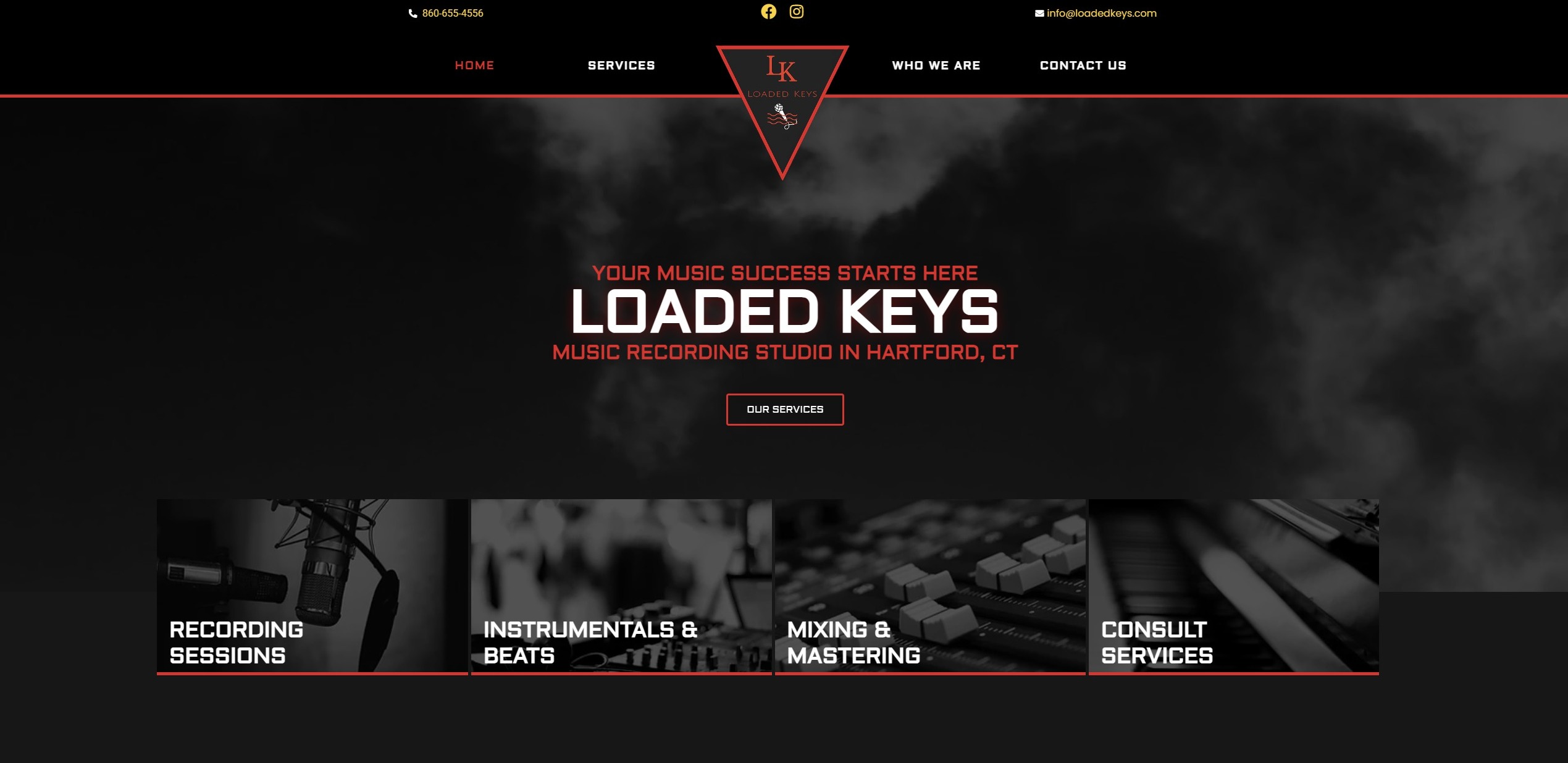 Contact Us Loaded Keys Recording Studio