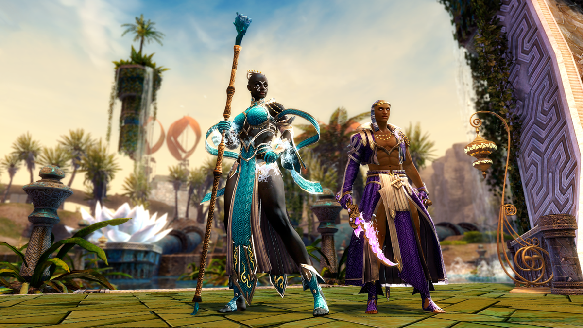 Start a Fire in the Elonian Elementalist Outfit