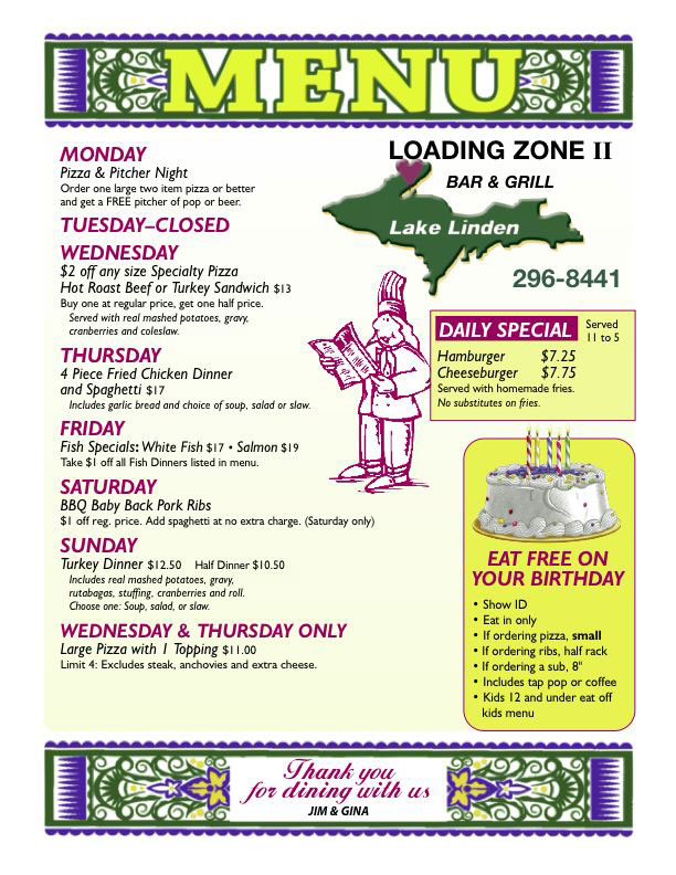 Official site of Loading Zone II in Lake Linden, Michigan