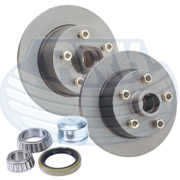 Ford Braking Hub with Ford Bearings Loadstar Trailer Parts