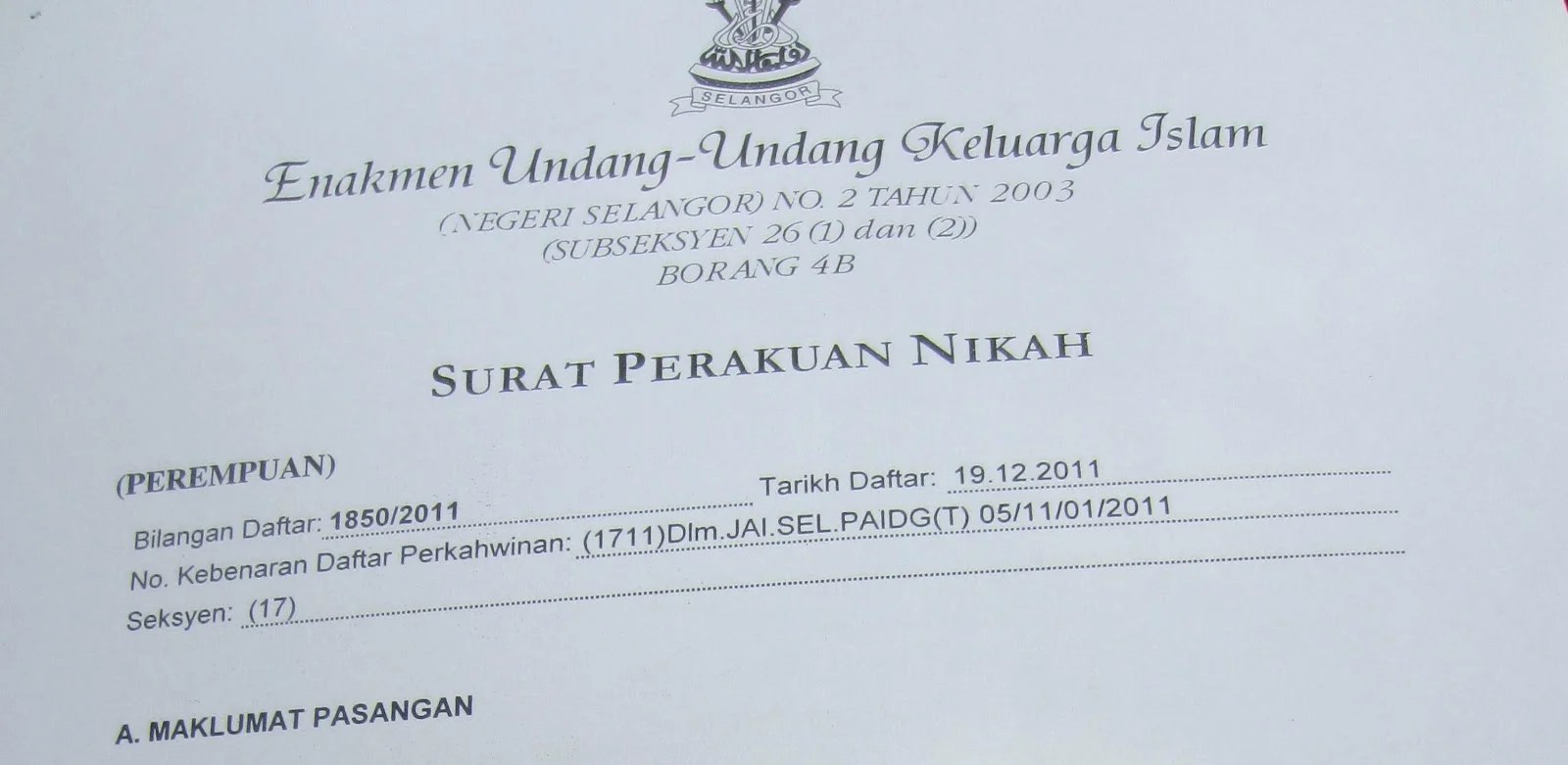 Trainees2013 Borang Nikah Majlis Agama Islam Perak