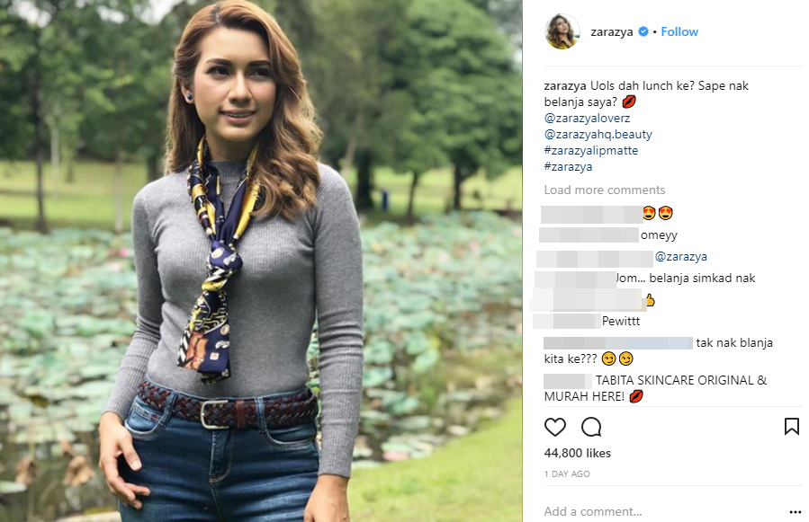 Pakai Baju Ketat Punya Pasal, Habis Instagram Zara Zya