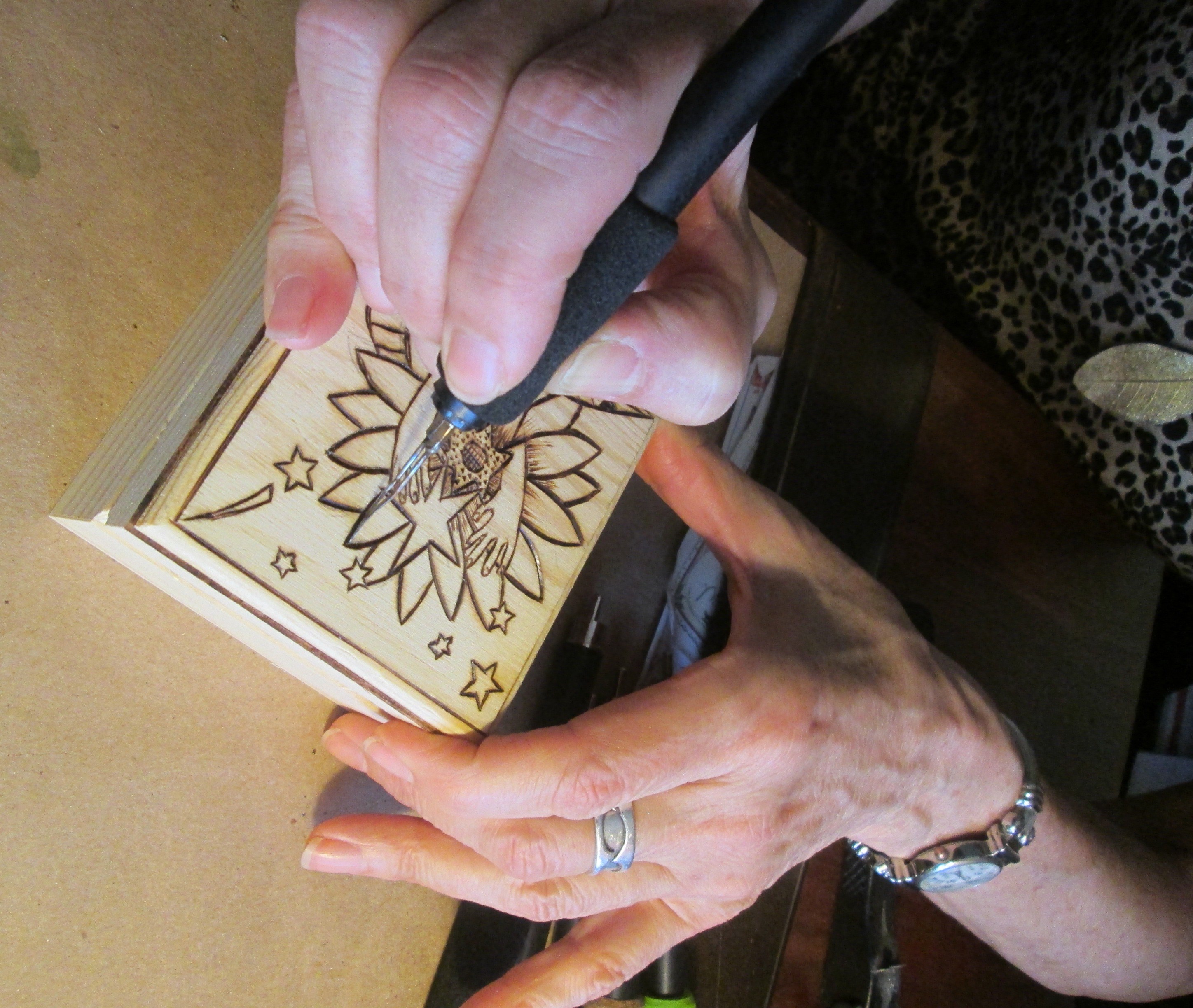 Woodburning artist Carolyn Asti Cecil County Life