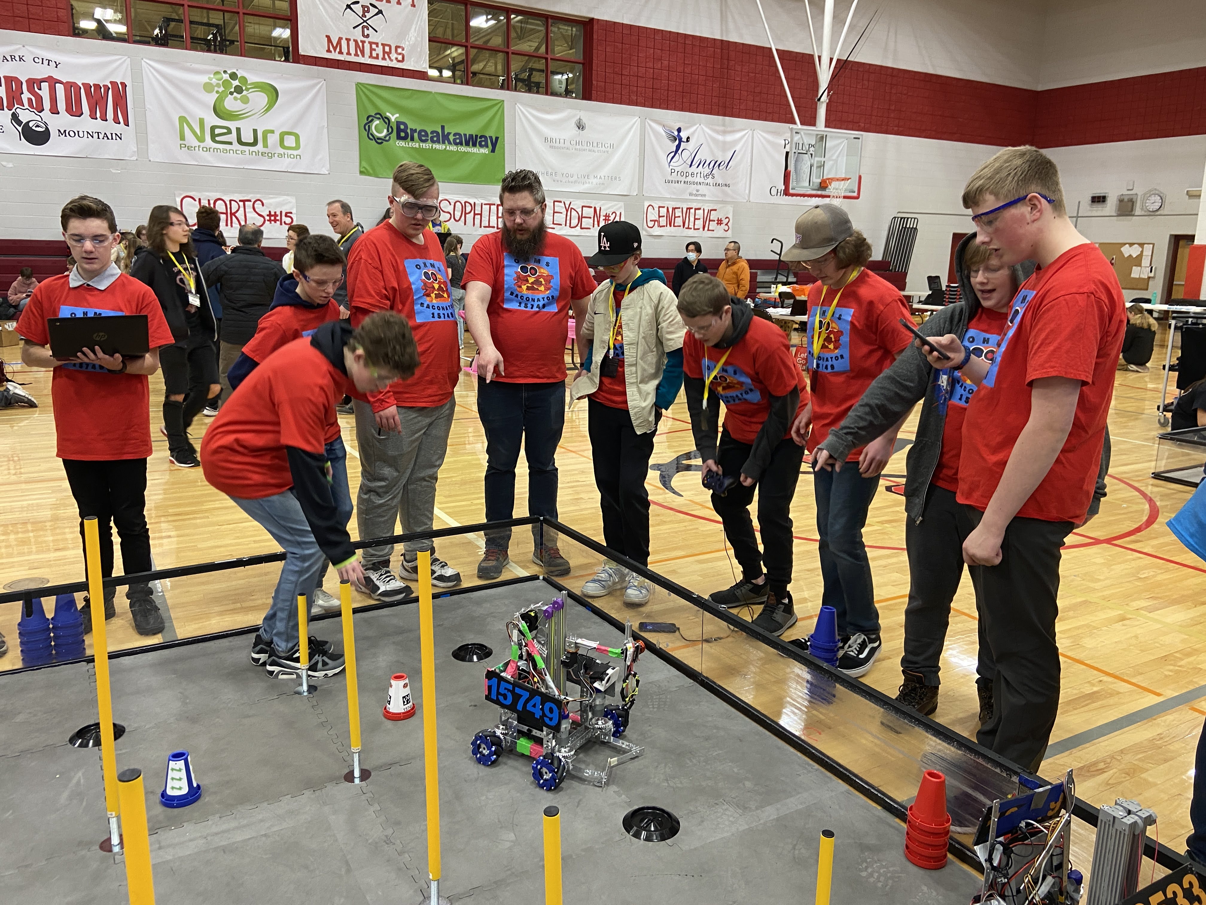 Oquirrh Hills Middle School robotics teams represent district, school