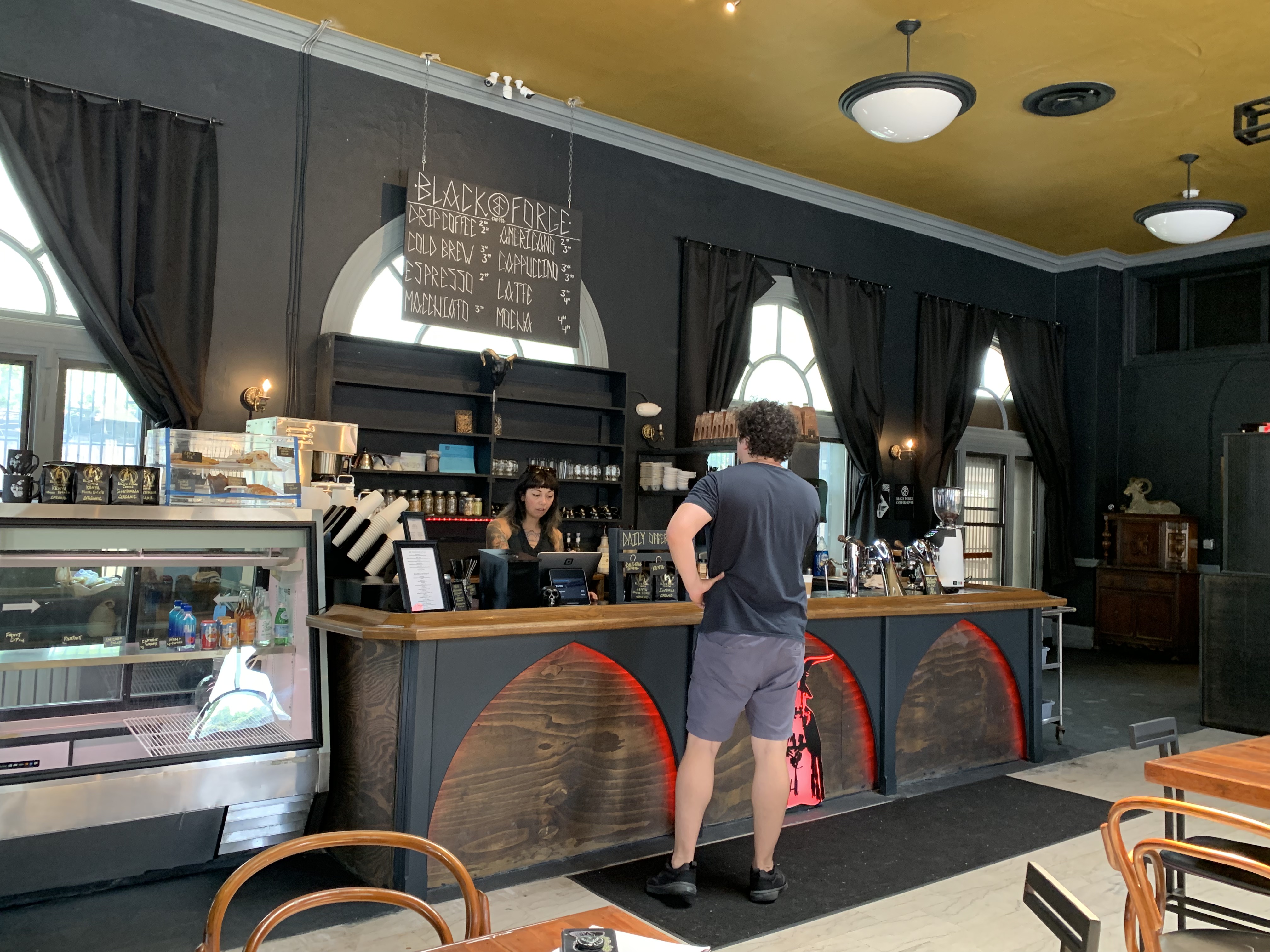 Dark Roast Black Coffee Shop serves up strong