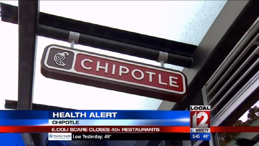 Chipotle closes 43 stores over E. coli outbreak