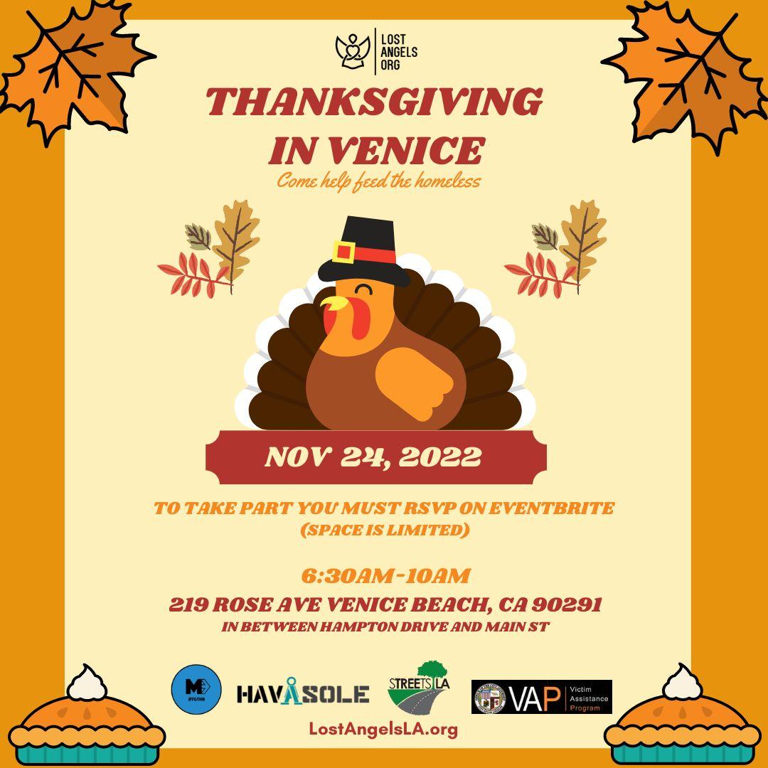 Thanksgiving in Venice 2022 Come Help Feed The Homeless Local Anchor