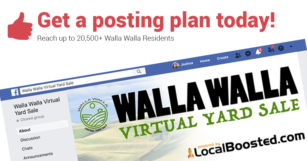 Walla Walla Virtual Yard Sale LocalBoosted