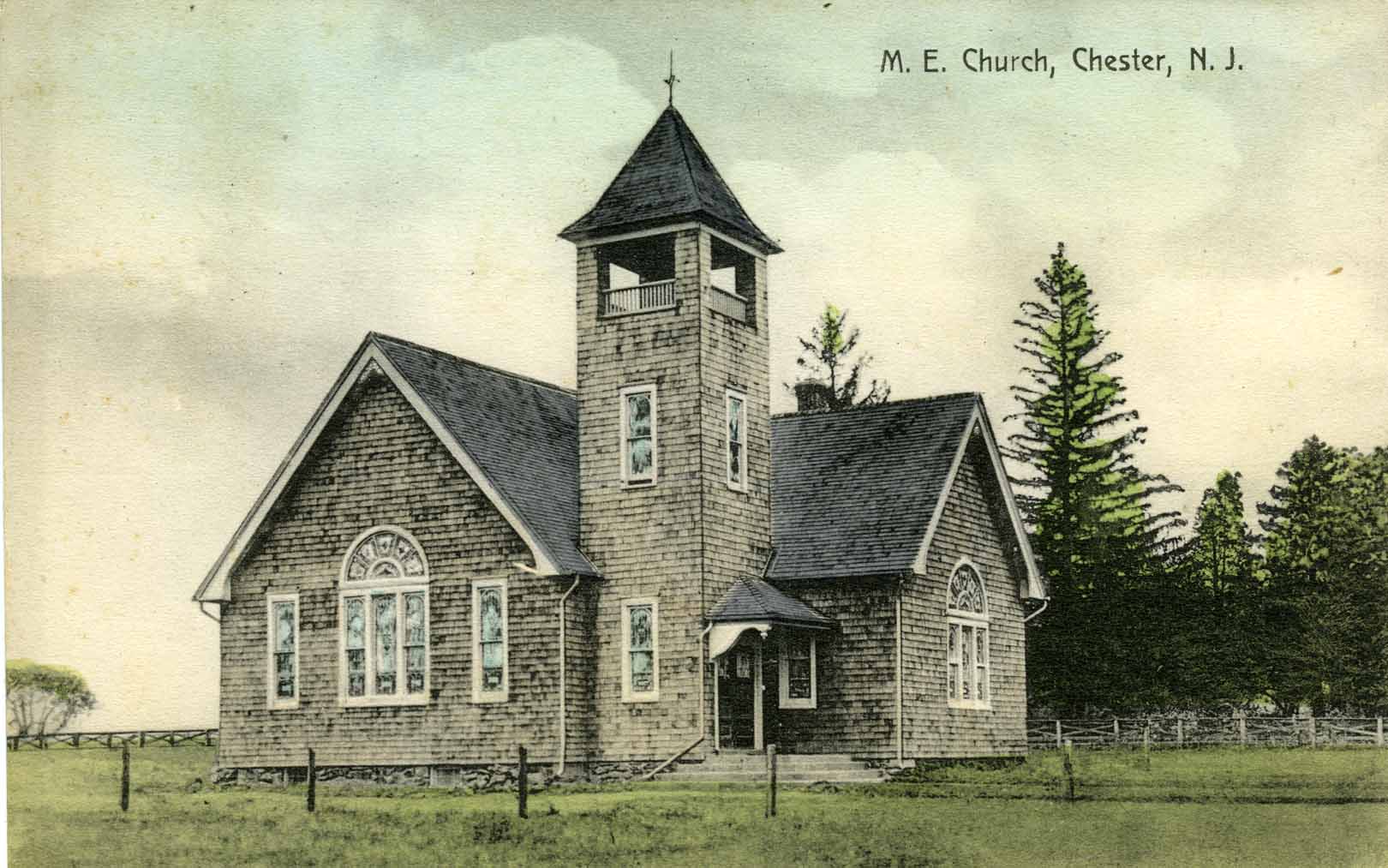 Chester Methodist Episcopal Church Postcard Chester Library, Local