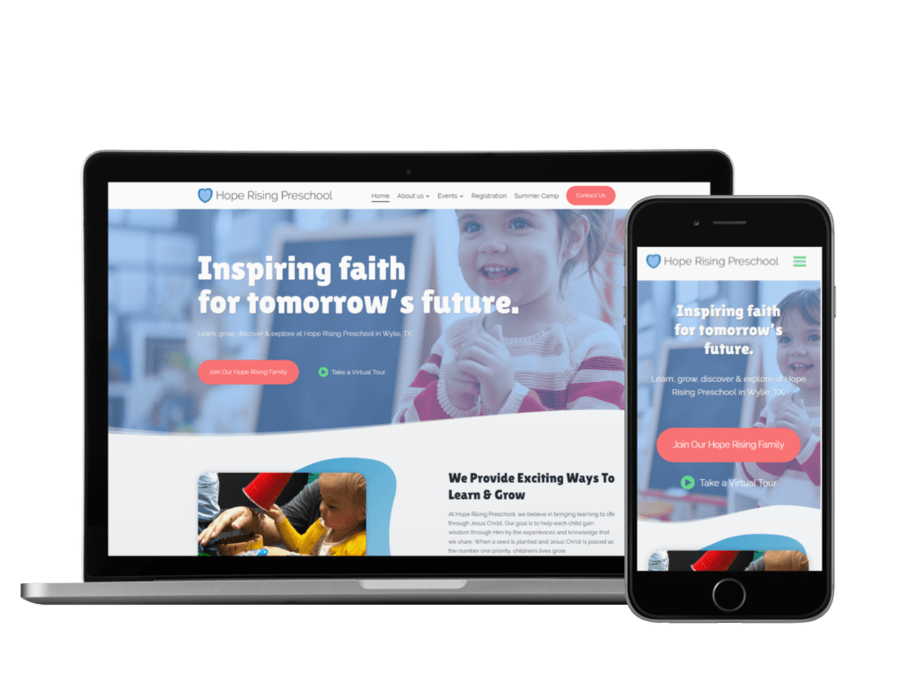 Education  Design sites for Preschools & Daycares