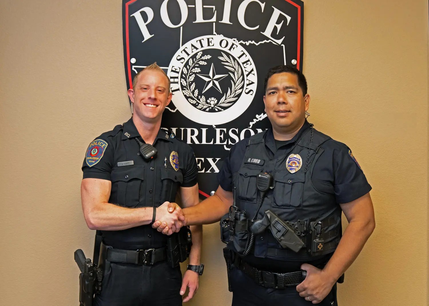 Burleson Police Officers Joshua Lott and Harold Chou Local Life