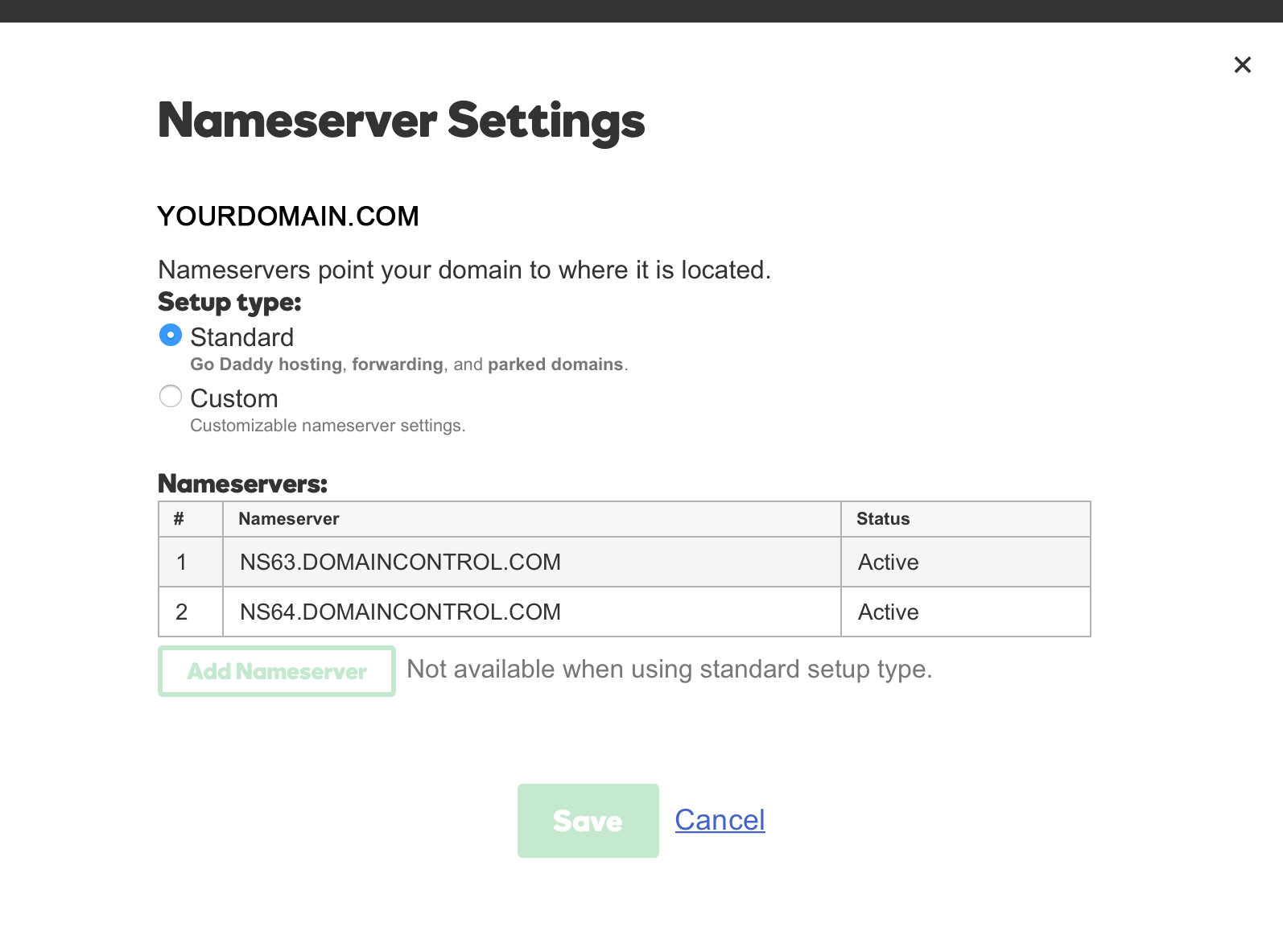 DNS Settings For GoDaddy Local Propeller