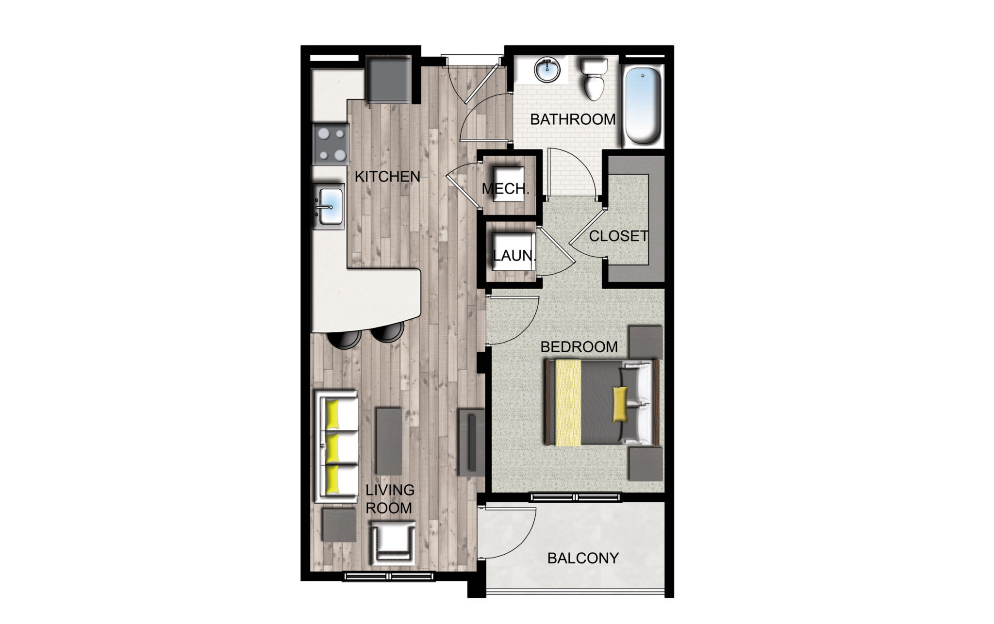 See the apartment floor plans for Studer’s downtown Pensacola