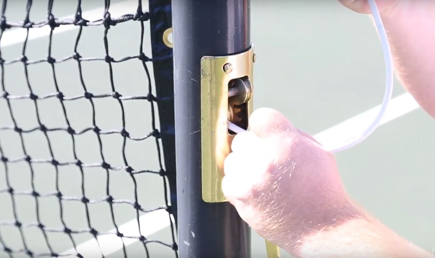 How To Install A Tennis Net Replacing or Hanging a New Net
