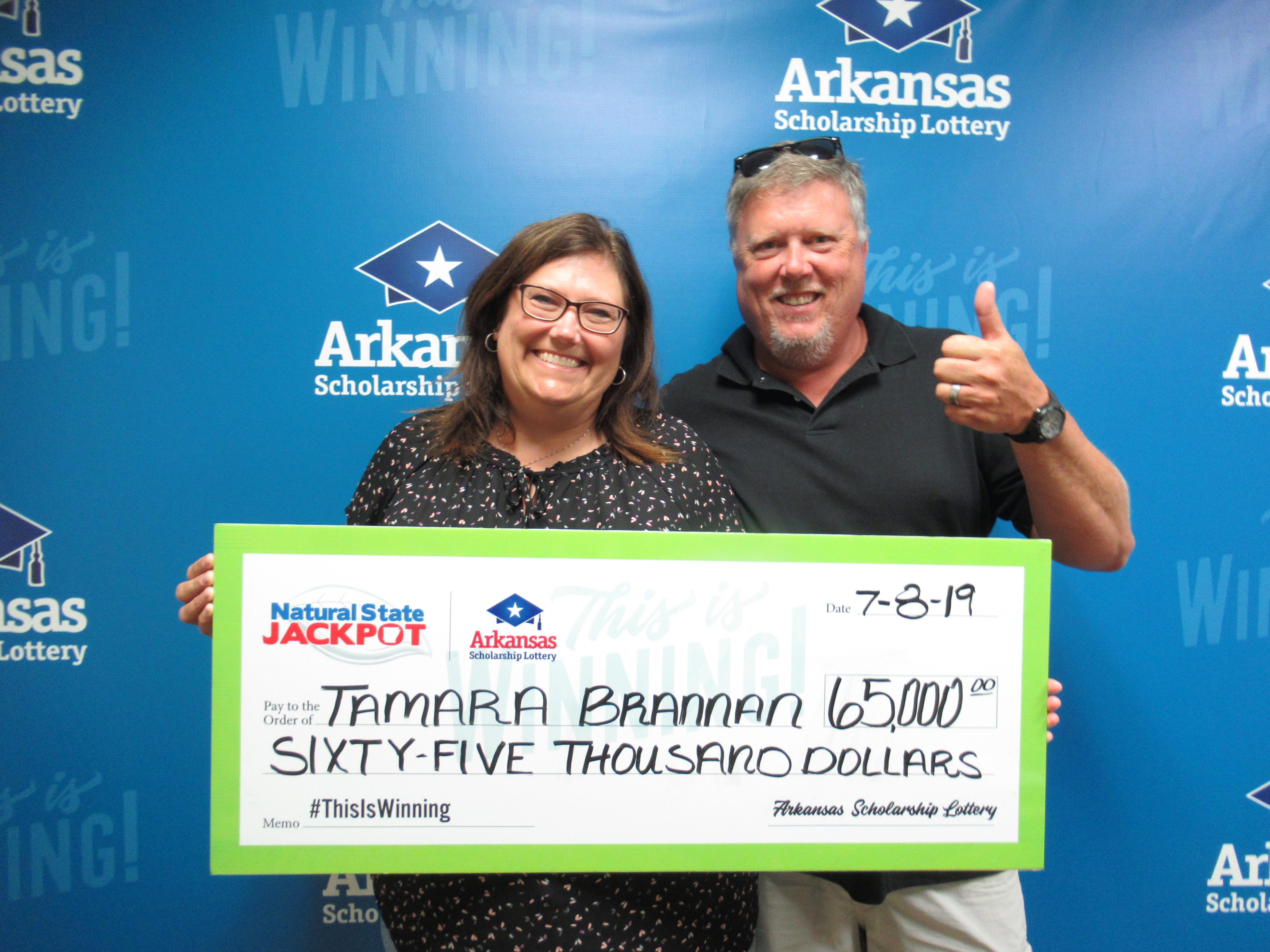 Bentonville Woman Wins 65k In Lottery’s Natural State Jackpot Arkansas News Online