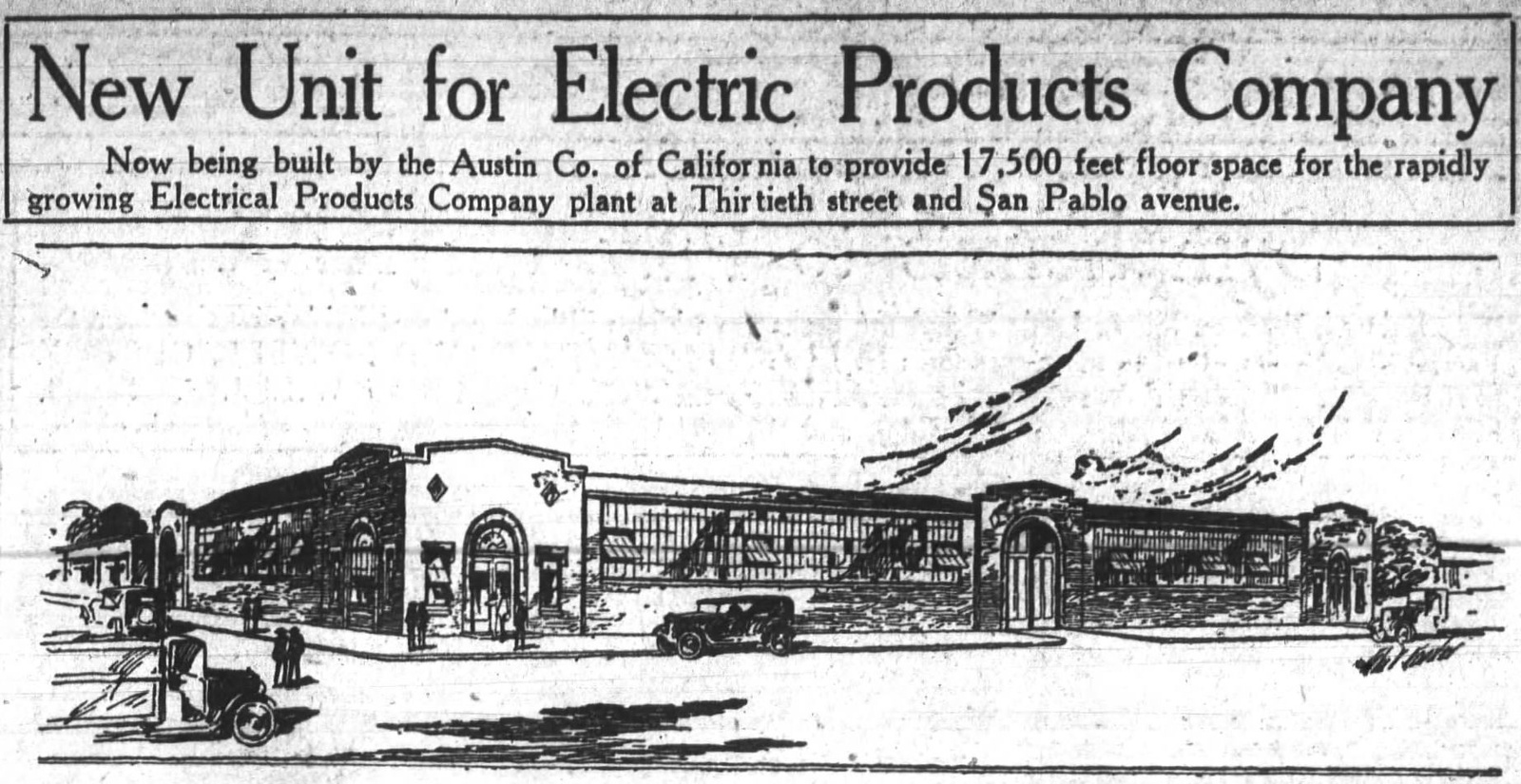 Information about "Oakland_Tribune_Sun__Feb_7__1926 new factory.jpg