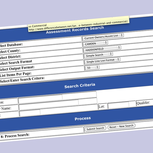 Property Database Haddonfield NJ LocalWiki