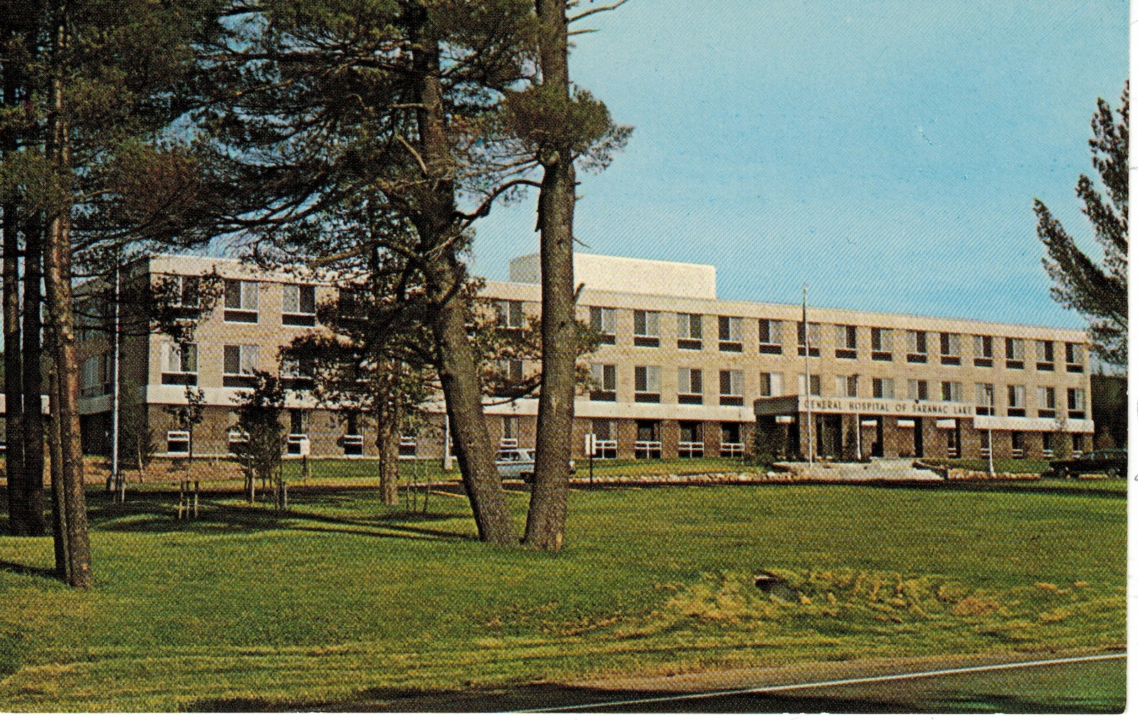 Information about "The New Saranac Lake General Hospital Postcard