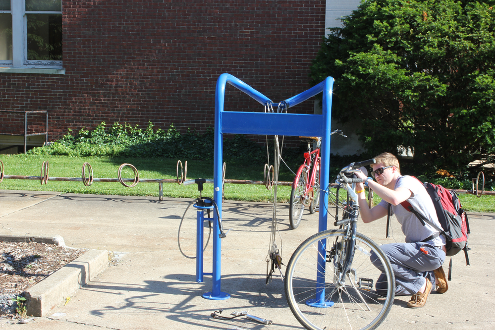 Quad bicycle repair station ChampaignUrbana LocalWiki