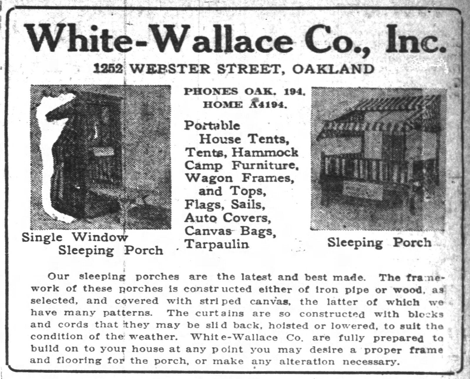 Information about "Oakland_Tribune_Sun__Jul_30__1911 ad.jpg" on whitewallace company