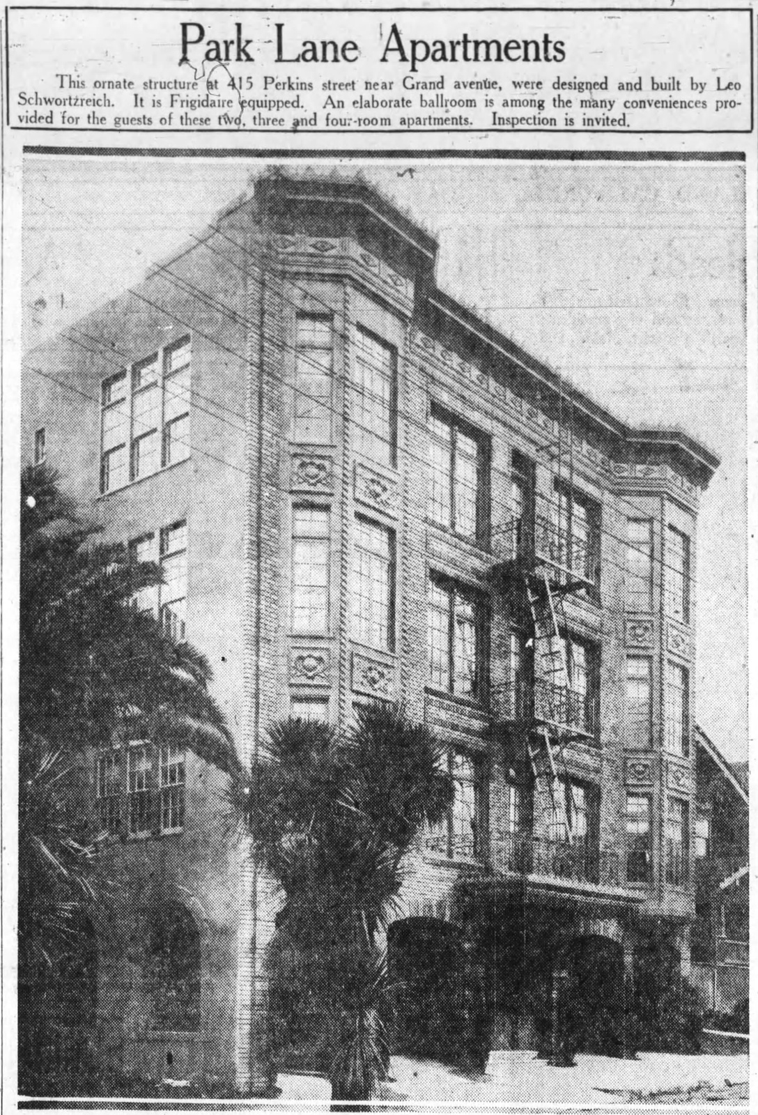 Information about "Oakland_Tribune_Sun__Jan_8__1928 park lane.jpg" on