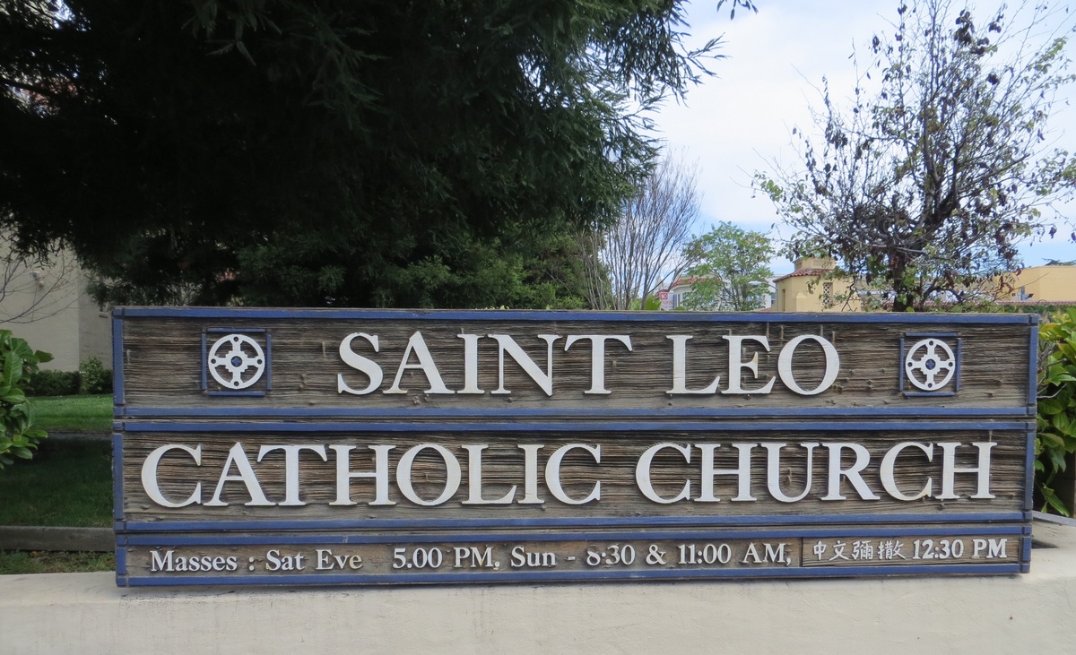 Information about "Saint Leo's sign.jpg" on church of saint leo the