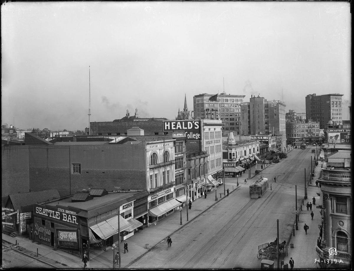 photos/1912 looking south on San Pablo Avenue at 17th Oakland LocalWiki