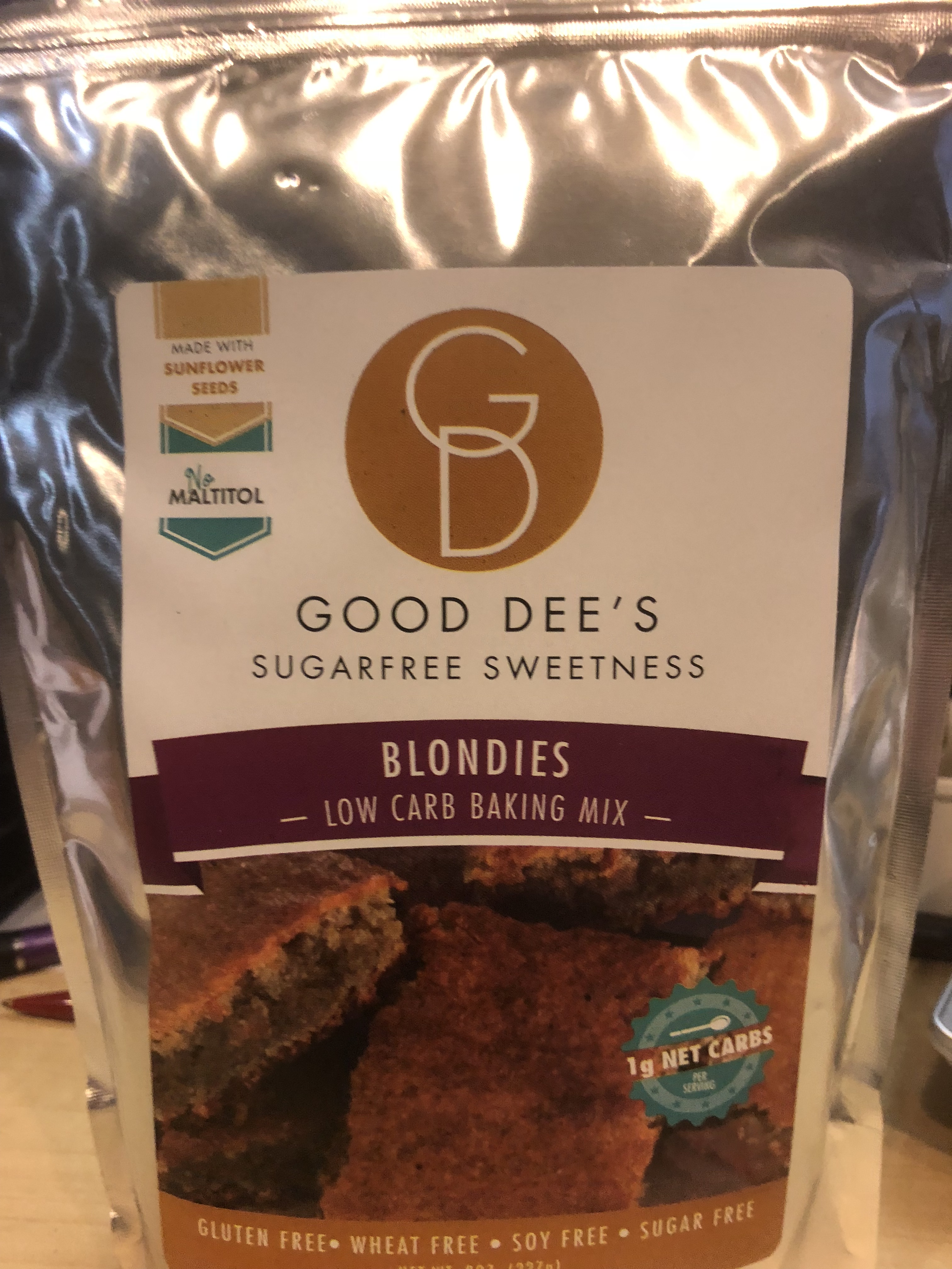 Good Dee’s Blondies baking mix Lo Carb U