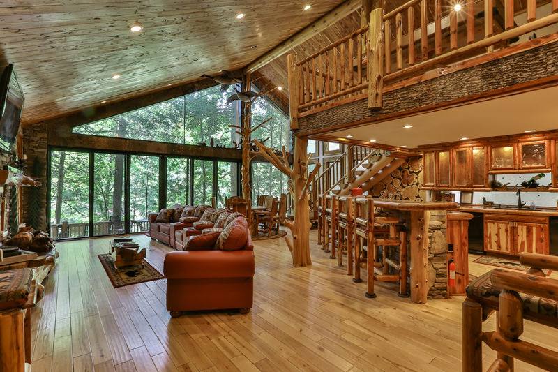 Blue Sky Cabin Rentals Whitewater Lodge in Gilmer Blue Sky Cabin